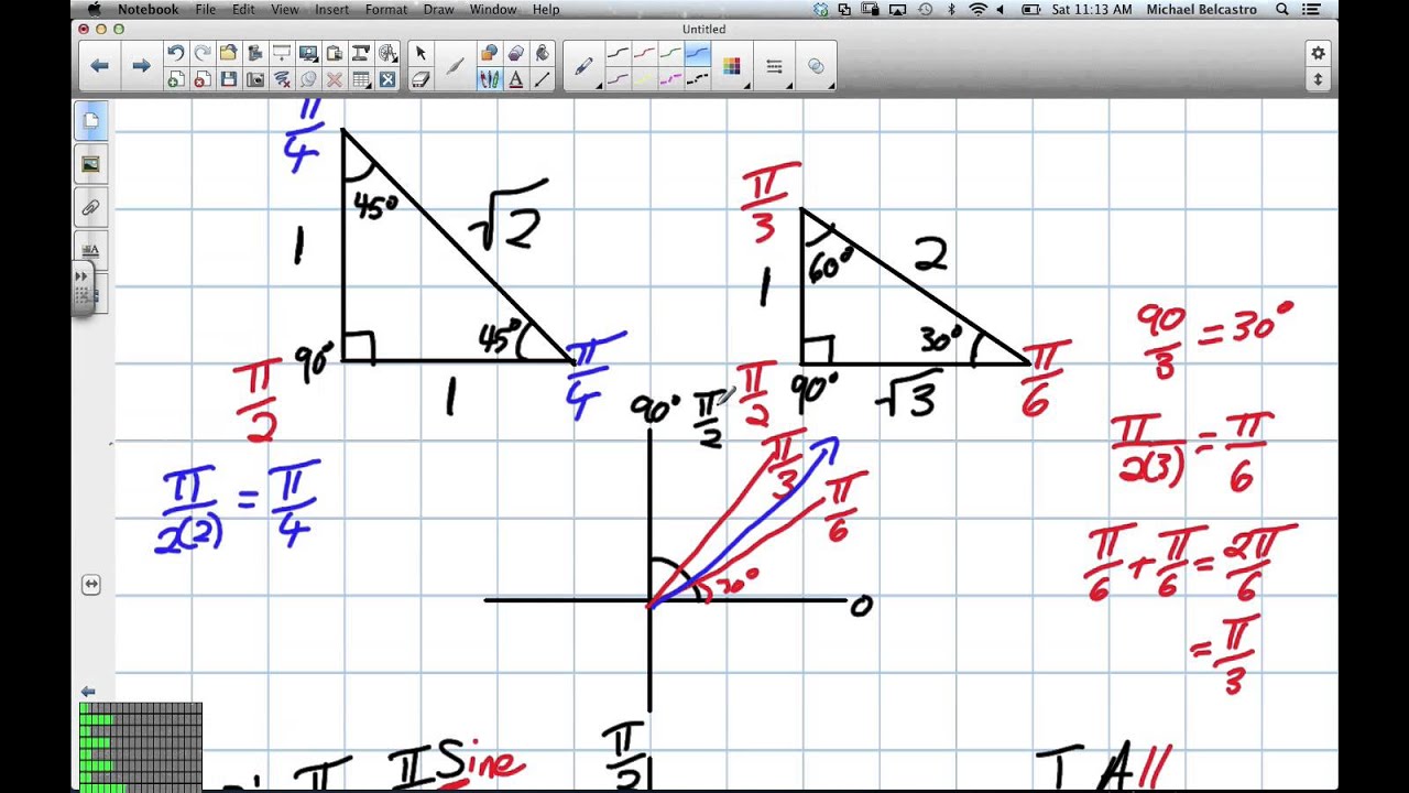 Triangle Advanced Special Triangles Grade 12 Advanced Functions Lesson 7 1 1 19 13 - YouTube