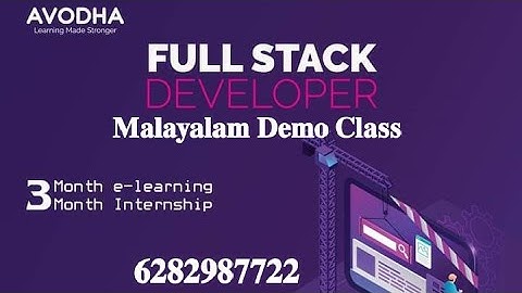 Avodha Full Stack Development Malayalam Course | Malayalam Demo Class | Avodha