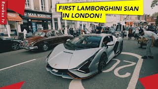 £3 Million Lamborghini Sian FKP 37: 808 hp, V12 Hybrid Supercar in London