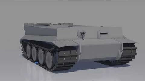 Tiger I chassis neutral steering test | Mine-imator 2.0