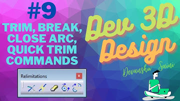 #9 | How to use Trim, Close Arc, Quick Trim, Break in CATIA V5 | Catia V5  Tutorials for beginners
