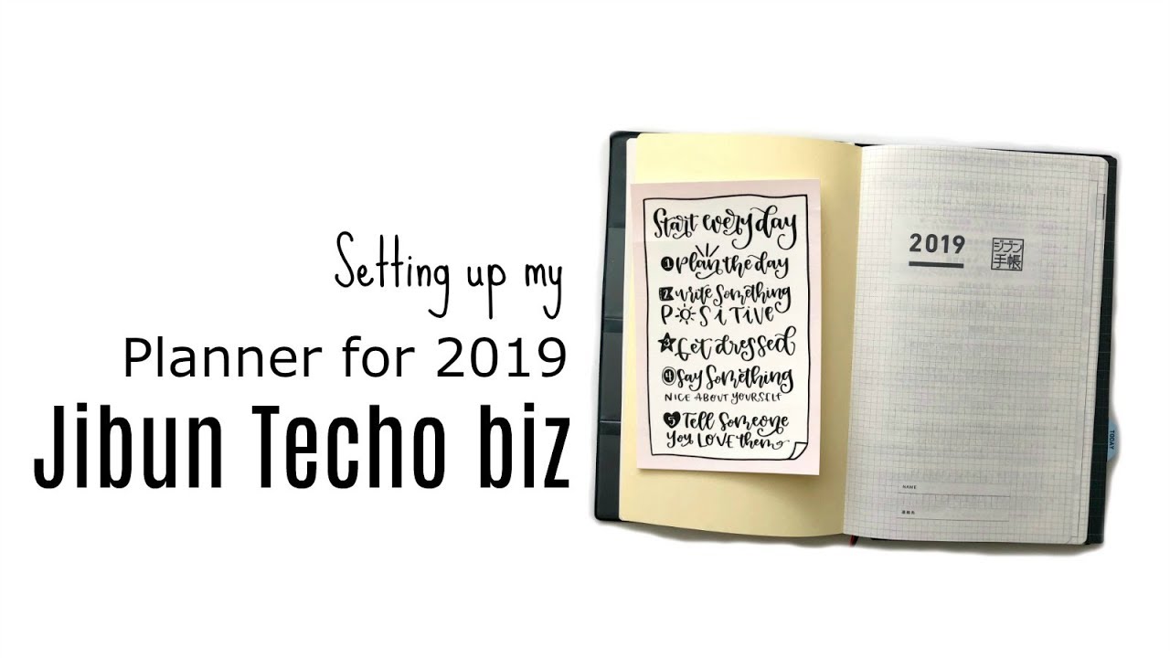 JibunTecho: Setup for 2019