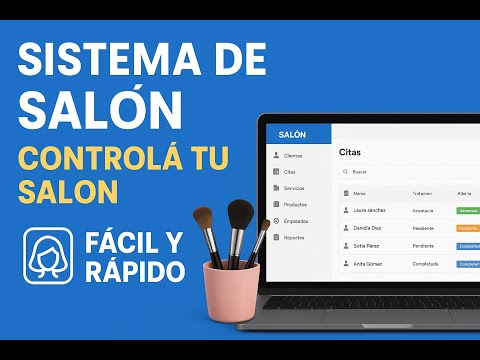 Sistema para salón, barbería o spa: agenda, clientes y ventas