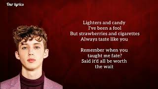 Strawberries & Cigarettes - Troye Sivan (lyrics vidio) #lyrics #troyesivan #lyricsvidio