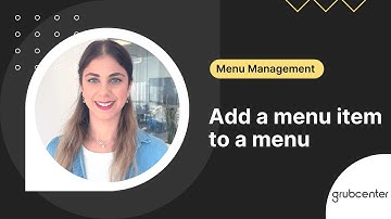 Menu Management | 3- Add a menu item to a menu