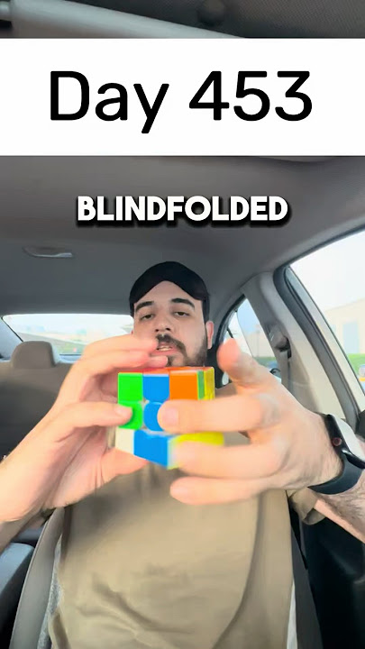Day 453 of solving the Rubik’s cube blindfolded every single day until I break the National Record.