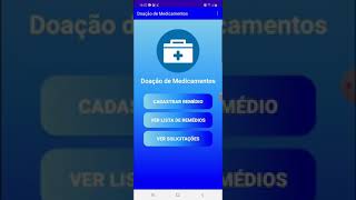 App Doação De Medicamentos /Admin screenshot 2