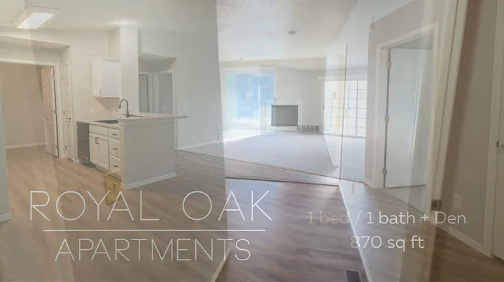 Royal Oak Apartments  -  1 bed  1 bath + Den  -  870 sq feet