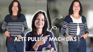 Aus alten Pullis Neues machen: DIY Strickjacke nähen für Anfänger
