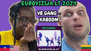 Vb Gang - Kaboom Reaction Esc Lithuania Eurovizija.lt 2024 First Time Listening To Vb Gang