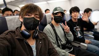 BTS Airport – Taehyung Shares Moments with BTS Members En Route to Bogotá