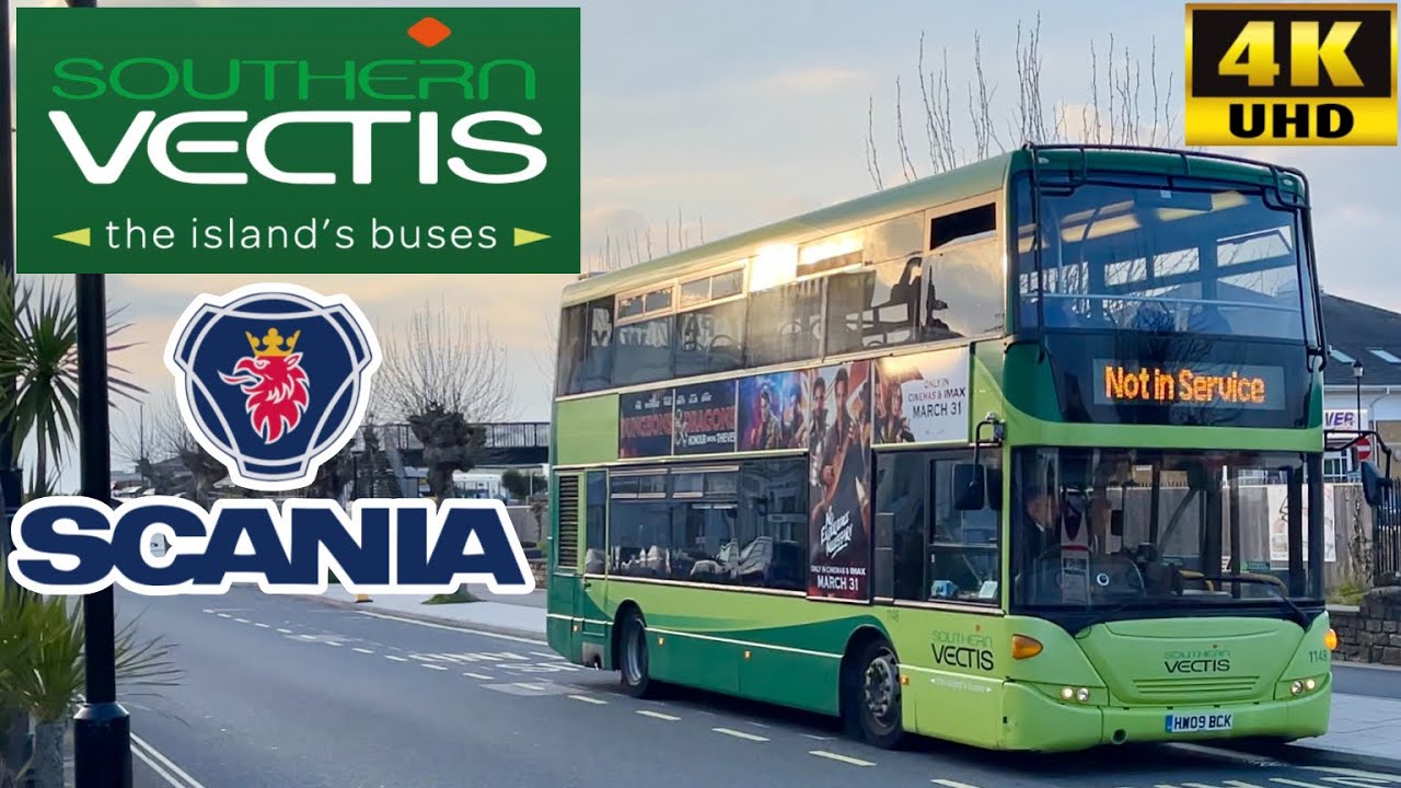 [Southern Vectis: 4 East Cowes to Ryde Station via Binstead; Isle Of Wright] Scania OmniCity N270UD