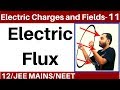 Electric Charges and Fields 11 | Gauss Law Part 1 - Electric Flux and Area Vector JEE MAINS/NEET II