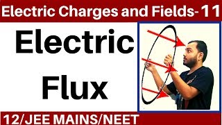 Electric Charges and Fields 11 | Gauss Law Part 1 - Electric Flux and Area Vector JEE MAINS/NEET II