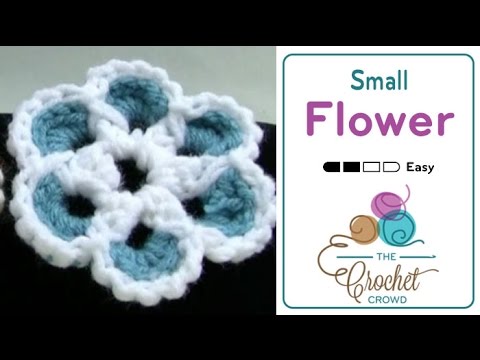 How To Crochet Small Flower - Patons Pattern