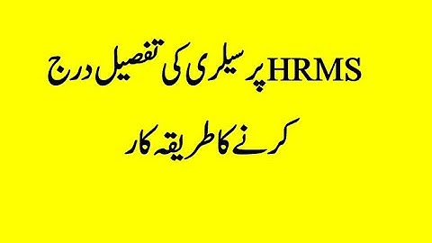 How to add salary detail on SEDHR