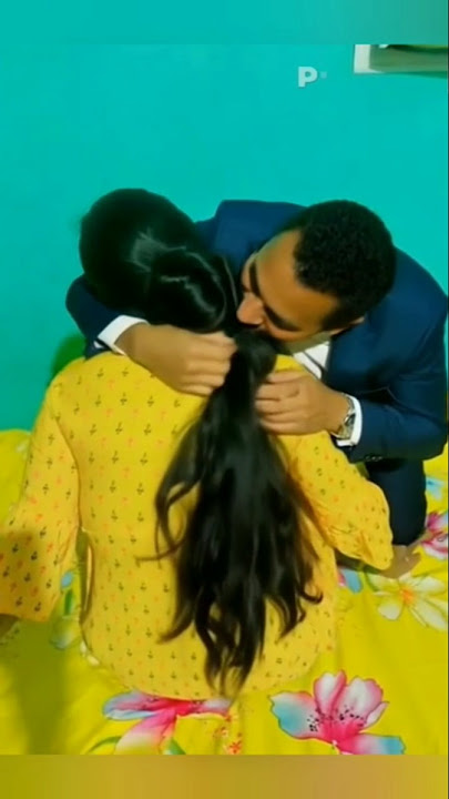 long hair play with wife