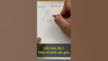 Toán lớp 1 | Đếm hình tam giác (phần 2) #short #shortvideo #shorts
