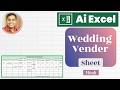AI Se Wedding Vender Payment Register Excel Sheet Kaise Banaye?