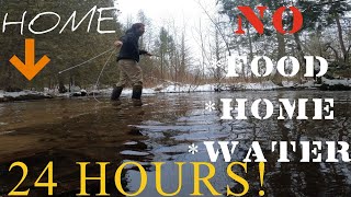 24 HOUR WINTER CAMPING CHALLENGE! (VERY COLD)