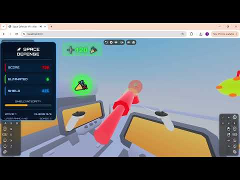 🚀 Space Defense VR: Meta Quest 3 Web VR Gaming Demo | Meta Horizon Start Competition Entry
