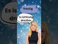 Deutsche Dialoge für Deutschlerner DaF A1-C1Hören, nachsprechen, lernen Wortschatz kalt kühl brrr 🥶