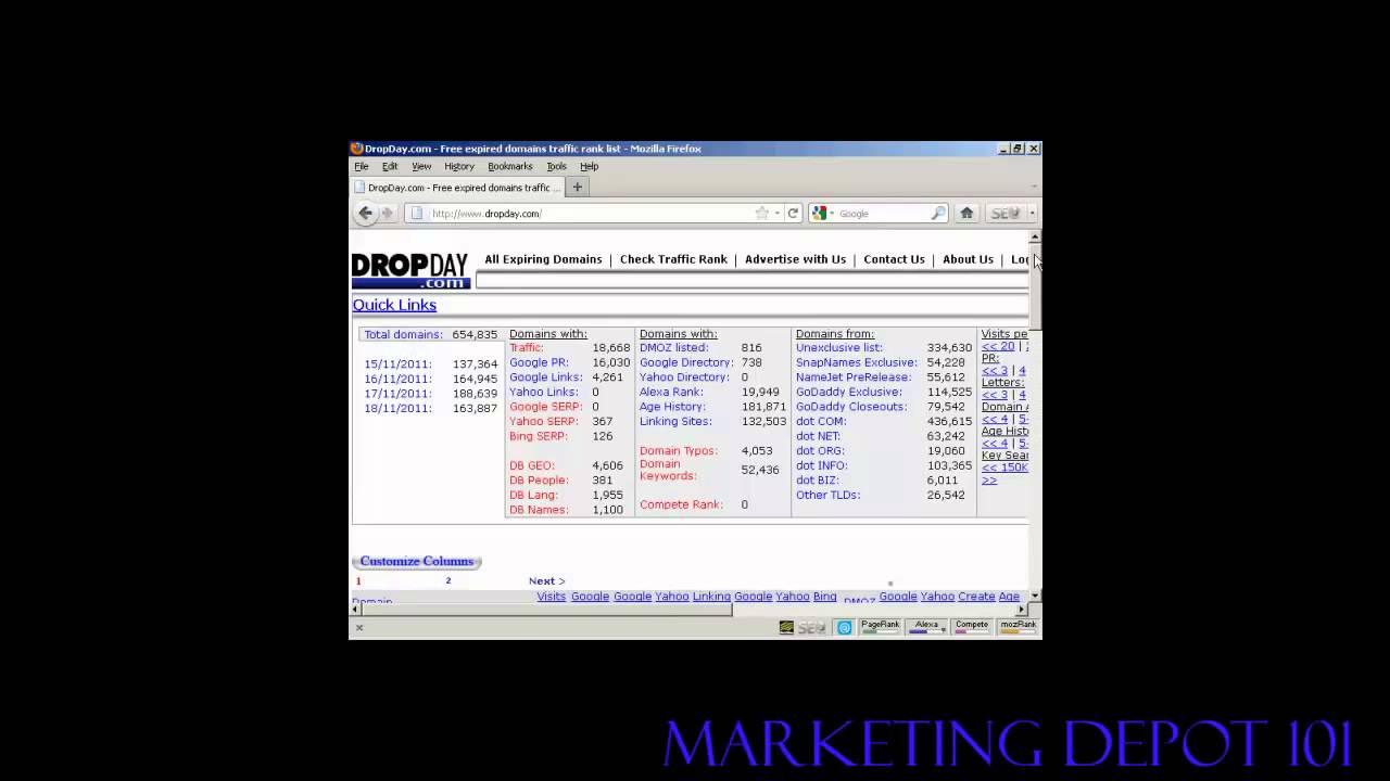 How to Find Quality Expired Domain Names - YouTube