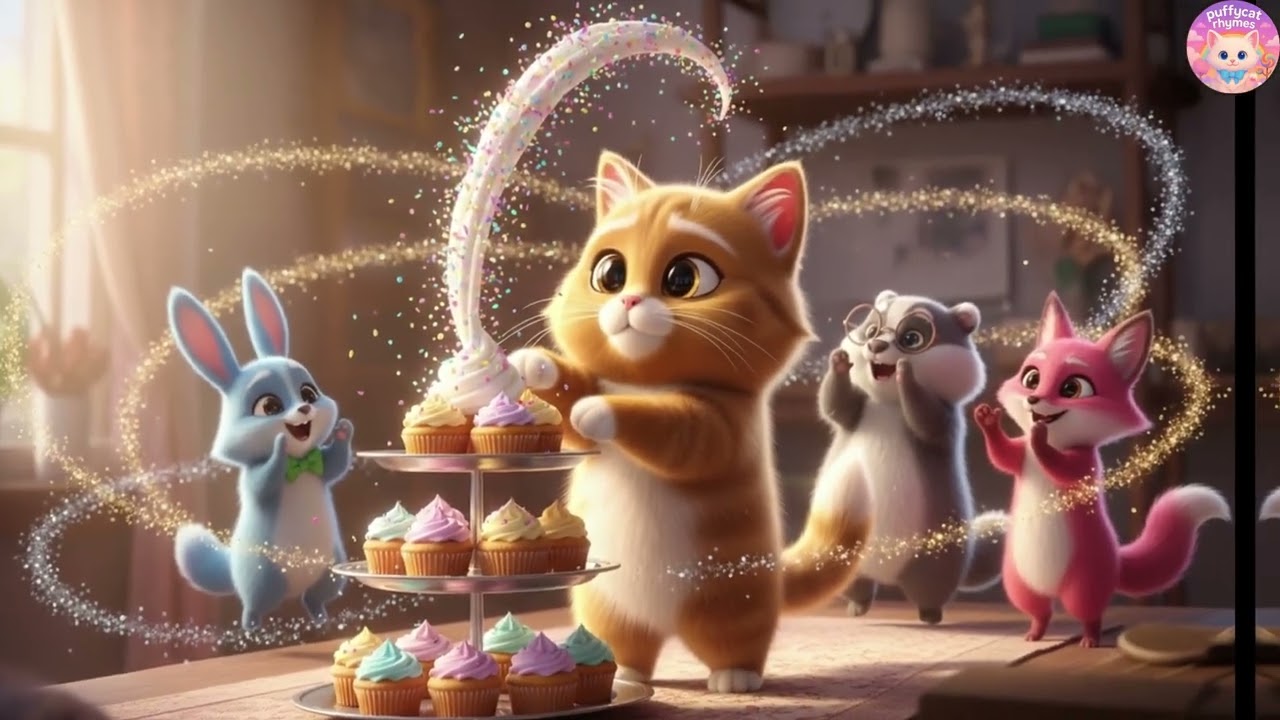 🚓🐺 Puffy Cat: Police Truck Chases Big Bad Wolf! – Brave Officers, Safety Rules & Heroic Pursuit!