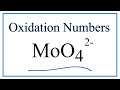 Oxidation Numbers and Molybdate Ion