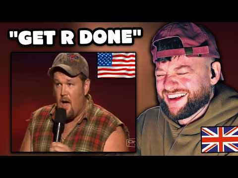 Brit's First Time Reacting To Larry The Cable Guy...