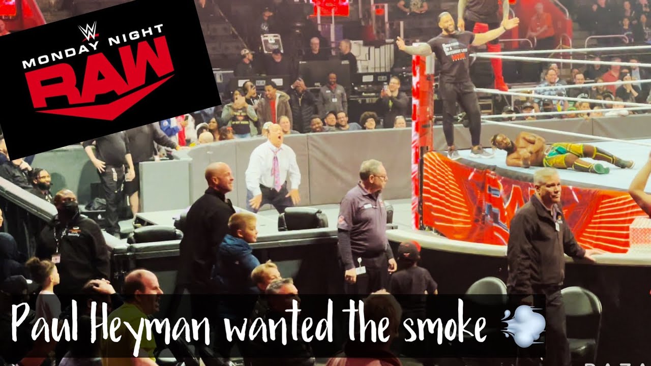 Paul Heyman goes after fan [WWE Detroit]