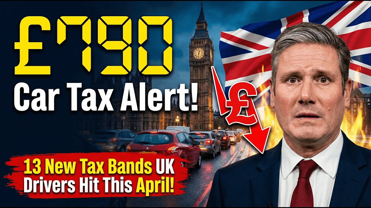 £790 Car Tax Shock! 13 New Bands Hit UK Drivers April