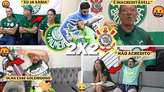 REAÇÕES PALMEIRENSES FURIOSOS E CHORO AO VIVO - PALMEIRAS 2X2 CORINTHIANS - VAMOS RIR KKKK