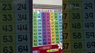 1-100 number chart 🤩