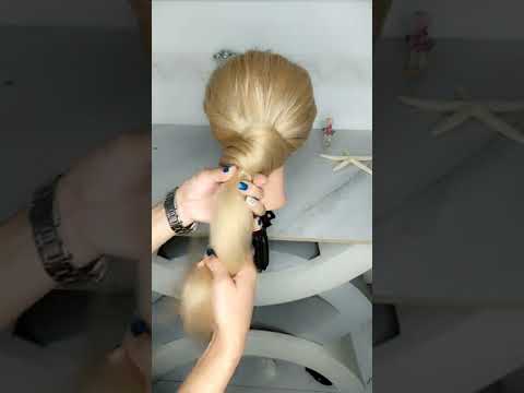 شنیون مو در یک دقیقه 😍Hair style in one minute.شعر العقدة في دقيقة