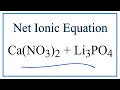 Net Ionic Equations and Solubility