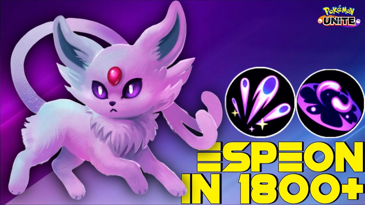 Espeon helps me to reach 1800+ Rank in Solo Q 😎 | Pokemon Unite - YouTube