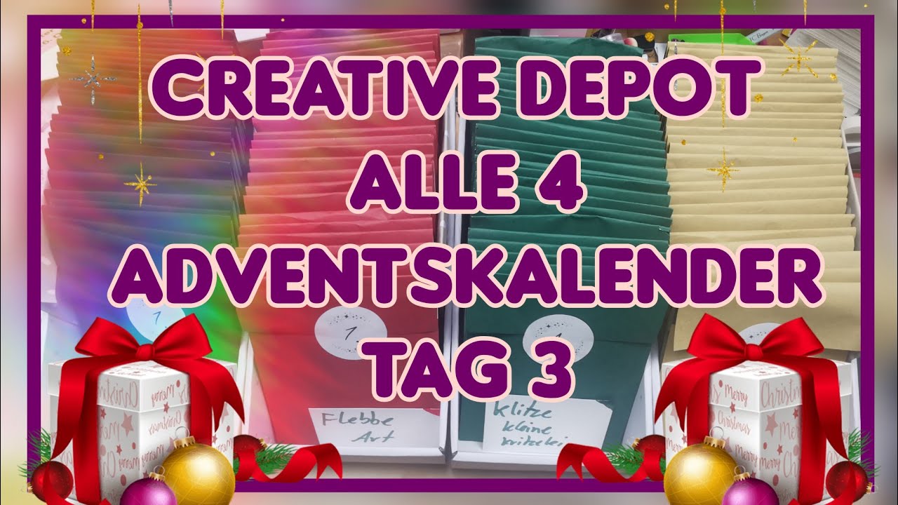 Creative Depot Adventskalender: alle Türchen Tag 3🌟✨