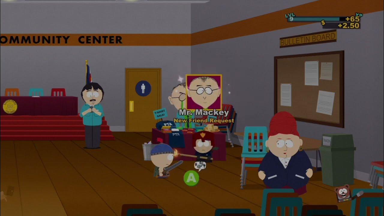 South Park The Stick of Truth (2014) Mr. Mackey friend request YouTube