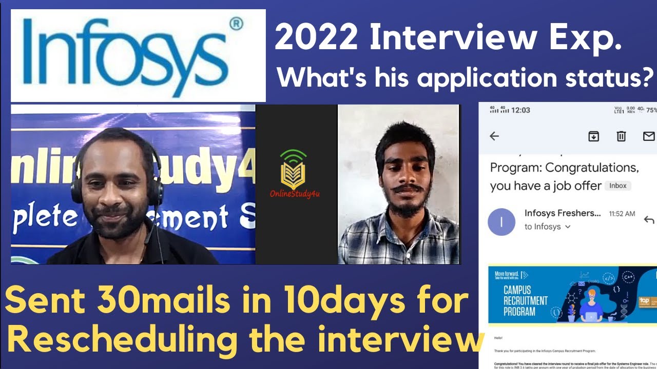 Infosys 2022 Interview | Infosys:Sent 30mails in 10days to Reschedule ...