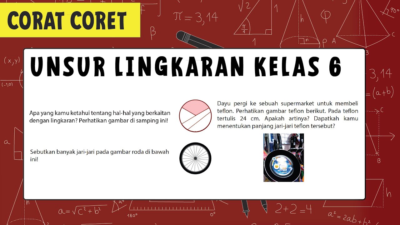 Unsur Unsur Lingkaran Kelas 6 Diameter Jari Jari Tali Busur Youtube Unsur Unsur Lingkaran Kelas 6 Diameter Jari Jari Tali Busur Youtube