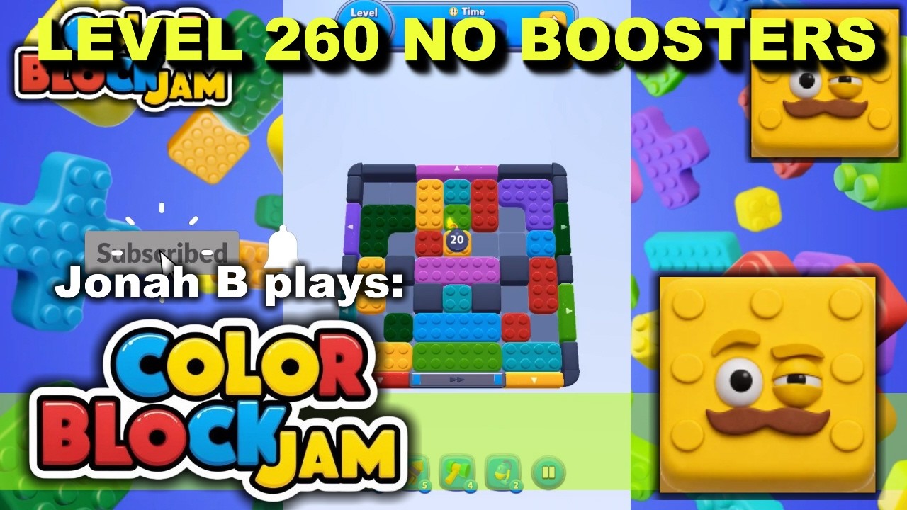 Color Block Jam Level 260 No Boosters - YouTube