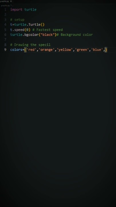 ๐ Python Turtle: Create a Colorful Spiral! ๐จ - YouTube