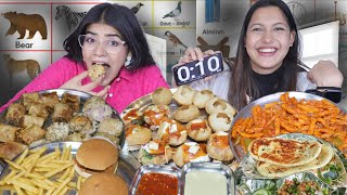 Testing Our Memory Food Challenge | Dahi Golgappa, Pani Puri, Afghani Momos, Spring Roll, Burger etc