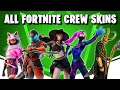 ALL Crew Skins in Fortnite Showcase (With Edit Styles)