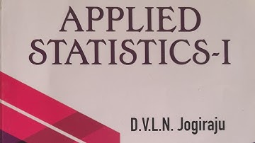 Telangana State Semester V Paper V(A) Text book: Applied Statistics-I