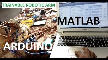 Robotic Arm using Matlab and Arduino with trainable inputs