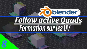 #8 Dépliage avec la méthode Follow active Quads avec Blender : les bases du mappage UV