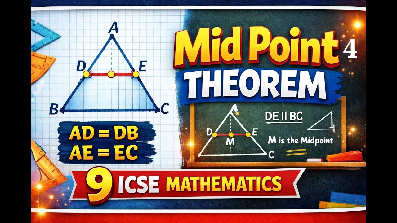 Midpoint Theorem – Class 9 ICSE Mathematics - video 4
