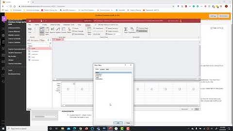 CSC210 Database Design: Using SQL View in Access
